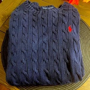 Women woven Ralph Lauren scoop neck sweater